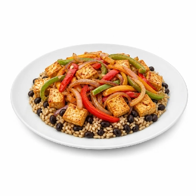 Wahoo's Fish Taco Fajita Veggie Bowl Tofu Brown Rice Black Beans