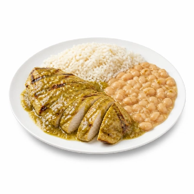 Wahoo's Fish Taco Green Enchilada Charbroiled Chicken Side White Rice White Beans