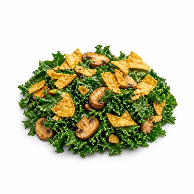Wahoo's Fish Taco Kale Kai Salad Mushrooms with Chips