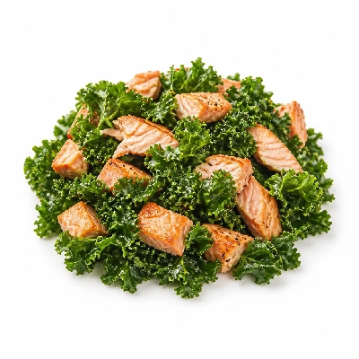 Wahoo's Fish Taco Kale Kai Salad Salmon