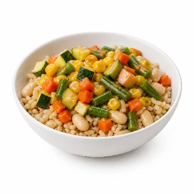 Wahoo's Fish Taco Kid's Bowl Banzai Veggie Brown Rice White Beans
