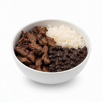 Wahoo's Fish Taco Kid's Bowl Carne Asada White Rice Black Beans