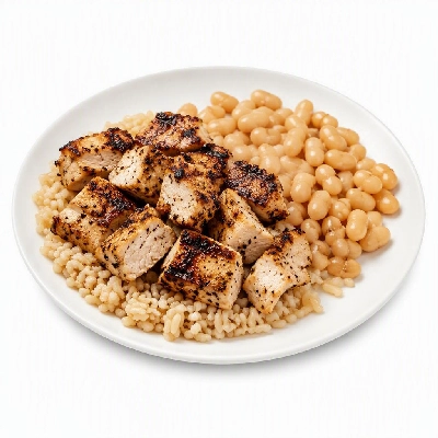 Wahoo's Fish Taco Kid's Bowl Chicken Charbroiled Brown Rice White Beans