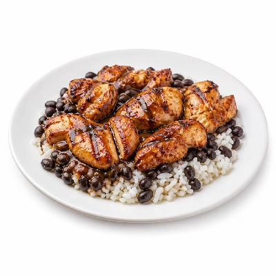 Wahoo's Fish Taco Kid's Bowl Chicken Charbroiled White Rice Black Beans