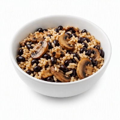Wahoo's Fish Taco Kid's Bowl Mushrooms Brown Rice Black Beans