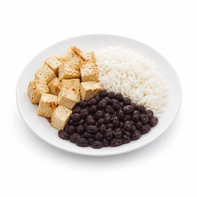 Wahoo's Fish Taco Kid's Bowl Tofu White Rice Black Beans