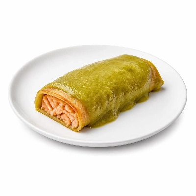 Wahoo's Fish Taco Kid's Enchilada Green Salmon