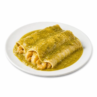 Wahoo's Fish Taco Kid's Enchilada Green Shrimp