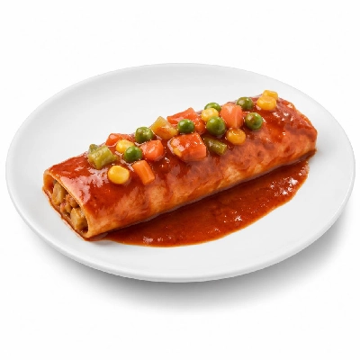 Wahoo's Fish Taco Kid's Enchilada Red Banzai Veggies