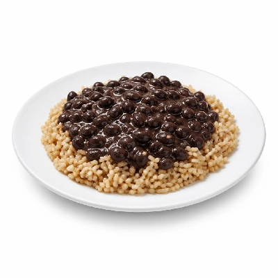 Wahoo's Fish Taco Kid's Plate Side Brown Rice Black Beans