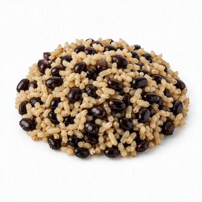 Wahoo's Fish Taco Large Side 1/2 & 1/2 Brown Rice Black Beans