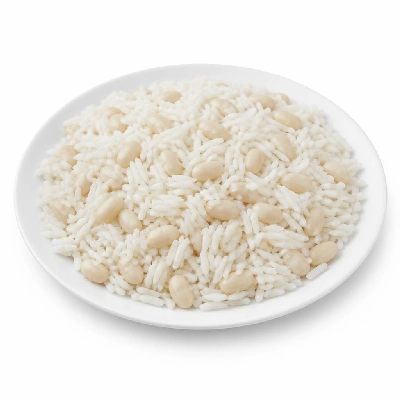 Wahoo's Fish Taco Large Side 1/2 & 1/2 White Rice White Beans