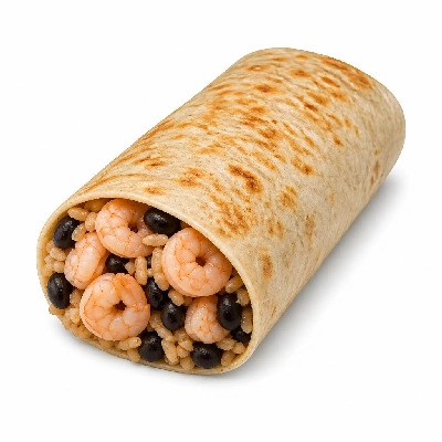 Wahoo's Fish Taco Outer Reef Burrito Shrimp Brown Rice Black Beans
