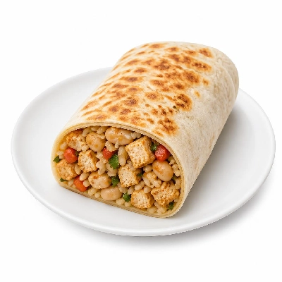 Wahoo's Fish Taco Outer Reef Burrito Tofu Brown Rice White Beans