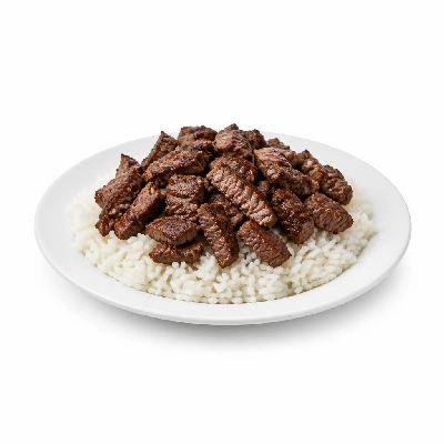 Wahoo's Fish Taco Power Chopper Carne Asada White Rice