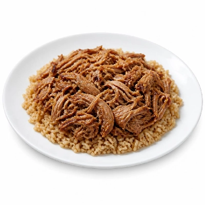 Wahoo's Fish Taco Power Chopper Carnitas Brown Rice
