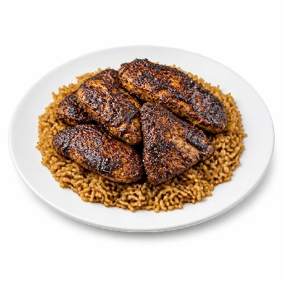 Wahoo's Fish Taco Power Chopper Chicken Blackened Brown Rice