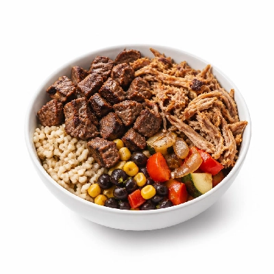 Wahoo's Fish Taco Protein Bowl Carnitas & Carne Asada