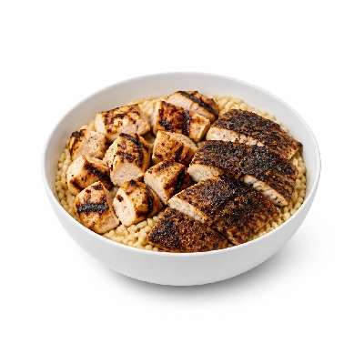 Wahoo's Fish Taco Protein Bowl Charbroiled Chicken & Blackened Fish