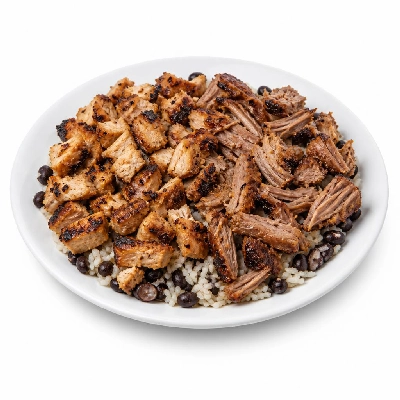 Wahoo's Fish Taco Protein Bowl Charbroiled Chicken & Carnitas