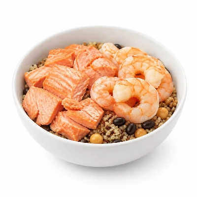 Wahoo's Fish Taco Protein Bowl Salmon & Shrimp