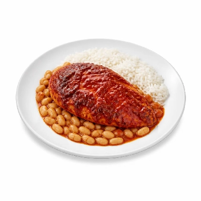 Wahoo's Fish Taco Red Enchilada Blackened Chicken Side White Rice White Beans