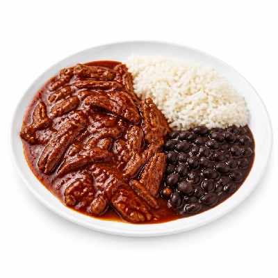 Wahoo's Fish Taco Red Enchilada Carne Asada Side White Rice Black Beans