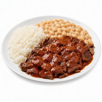 Wahoo's Fish Taco Red Enchilada Carne Asada Side White Rice White Beans