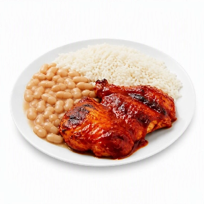 Wahoo's Fish Taco Red Enchilada Charbroiled Chicken Side White Rice White Beans