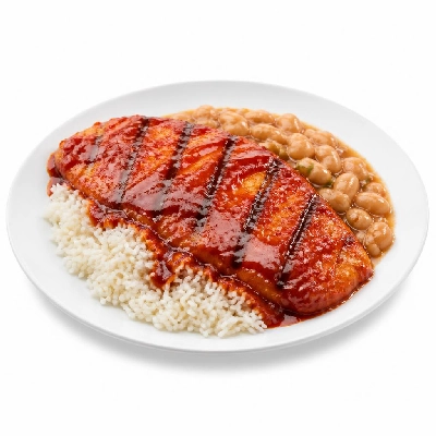 Wahoo's Fish Taco Red Enchilada Charbroiled Fish Side White Rice White Beans