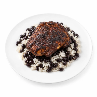Wahoo's Fish Taco Shredder Sandwich Chicken Blackened White Rice Black Beans