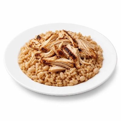 Wahoo's Fish Taco Shredder Sandwich Chicken Charbroiled Brown Rice White Beans
