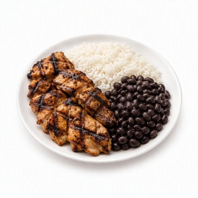 Wahoo's Fish Taco Shredder Sandwich Chicken Charbroiled White Rice Black Beans