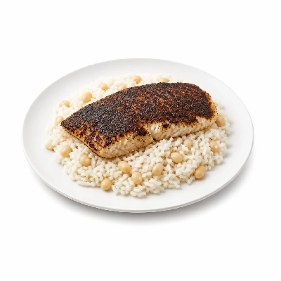 Wahoo's Fish Taco Shredder Sandwich Fish Blackened White Rice White Beans