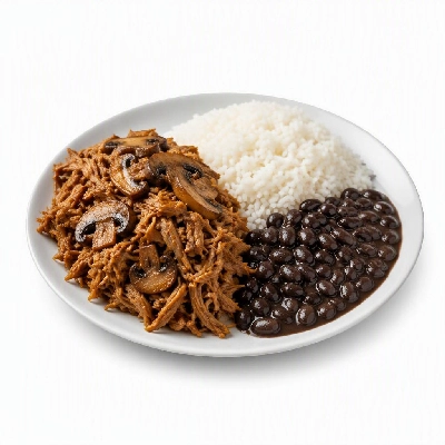 Wahoo's Fish Taco Shredder Sandwich Mushrooms White Rice Black Beans