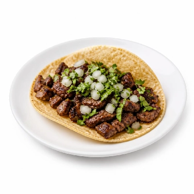Wahoo's Fish Taco Skinny 1988 Carne Asada Taco Side Brown Rice Black Beans