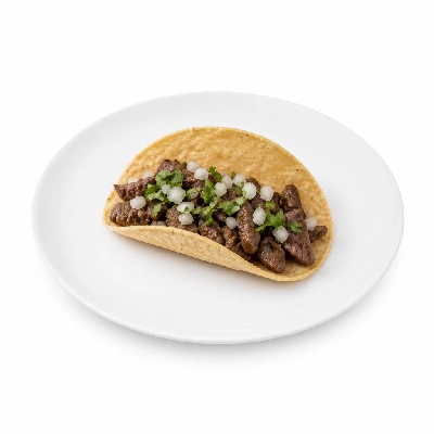 Wahoo's Fish Taco Skinny 1988 Carne Asada Taco Side Brown Rice White Beans