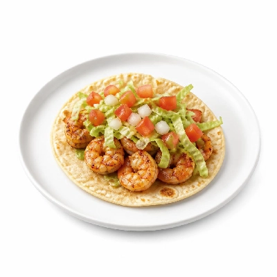 Wahoo's Fish Taco Skinny 1988 Shrimp Taco Side Brown Rice Black Beans