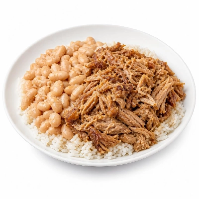 Wahoo's Fish Taco Skinny Burrito Bowl Carnitas White Rice White Beans