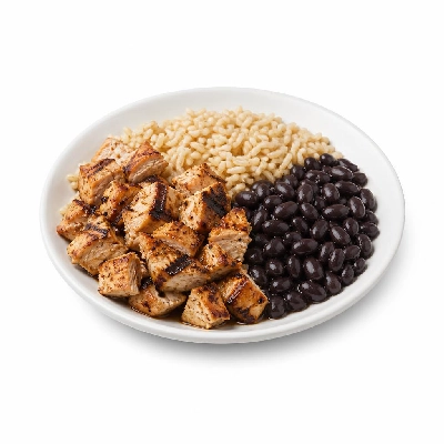 Wahoo's Fish Taco Skinny Burrito Bowl Charbroiled Chicken Brown Rice Black Beans