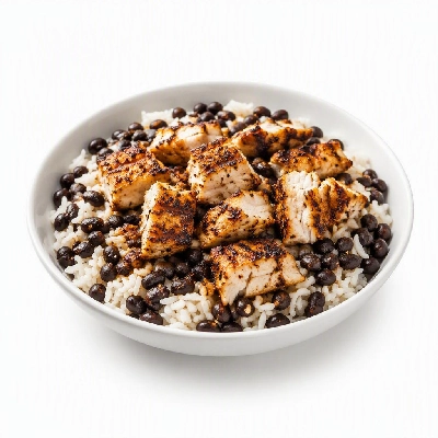 Wahoo's Fish Taco Skinny Burrito Bowl Charbroiled Fish White Rice Black Beans