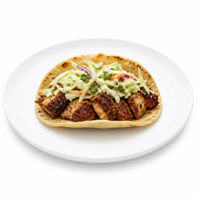 Wahoo's Fish Taco Skinny Citrus Slaw Blackened Chicken Taco Side Brown Rice White Beans