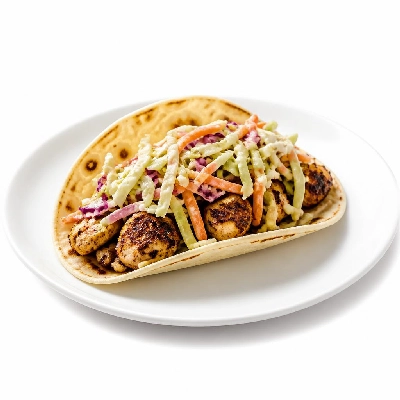 Wahoo's Fish Taco Skinny Citrus Slaw Blackened Chicken Taco Side White Rice Black Beans