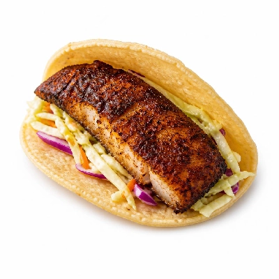 Wahoo's Fish Taco Skinny Citrus Slaw Blackened Fish Taco Side White Rice White Beans