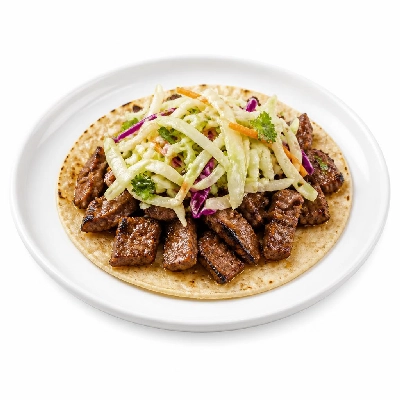Wahoo's Fish Taco Skinny Citrus Slaw Carne Asada Taco Side White Rice White Beans