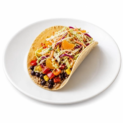 Wahoo's Fish Taco Skinny Taco Citrus Slaw Veggie Brown Rice Black Beans