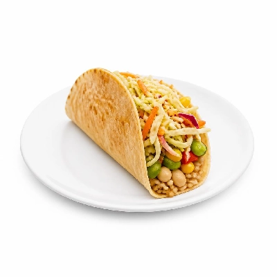 Wahoo's Fish Taco Skinny Taco Citrus Slaw Veggie Brown Rice White Beans