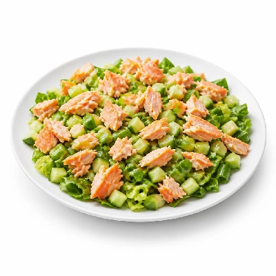 Wahoo's Fish Taco Sunset Chopped Salad with Salmon