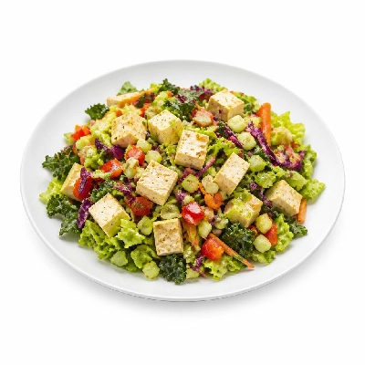 Wahoo's Fish Taco Sunset Chopped Salad with Tofu