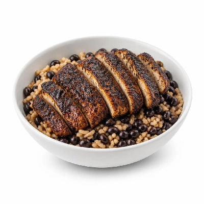 Wahoo's Fish Taco Wahoo's Bowl Chicken Blackened Brown Rice Black Beans